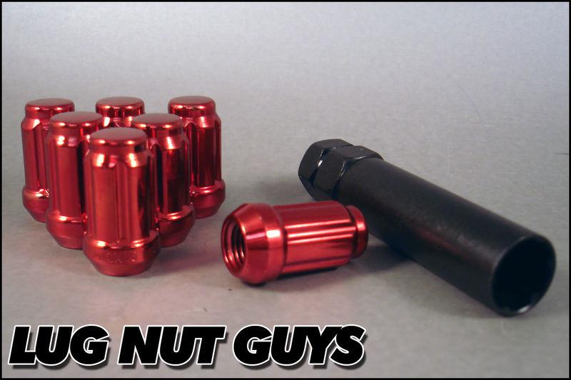 Buy 16 RED LUG NUTS SMALL DIAMETER TUNER SPLINE DRIVE ACORN 12x1.5