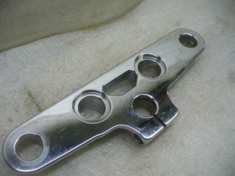 Harley 00-05 FLSTF/FLSTC Heritage Softail OEM chrome upper triple tree., US $28.00, image 3