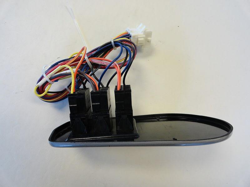 ROCKER SWITCH PANEL SILVER PLASTIC PANEL 8 1/2