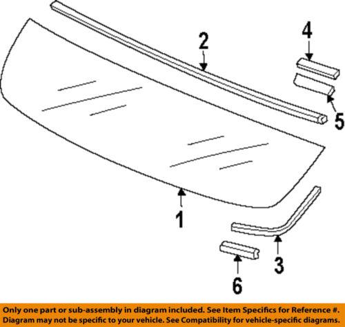 Honda oem 73726tp6a00 lift gate-side seal