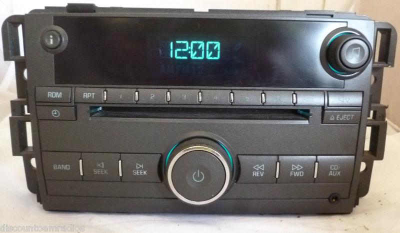 06-09 buick lucerne radio cd player 15797874   b
