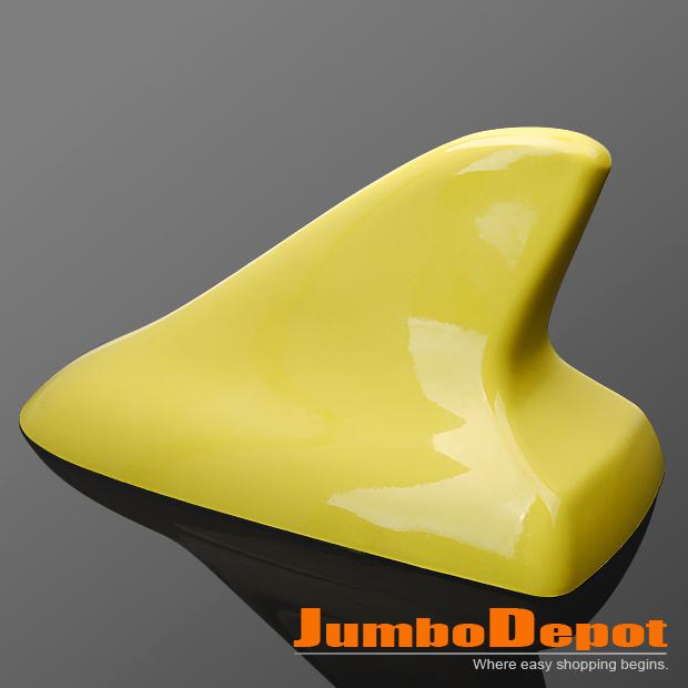 1pcs yellow abs car shark fin buick style dummy antenna mast roof decorative
