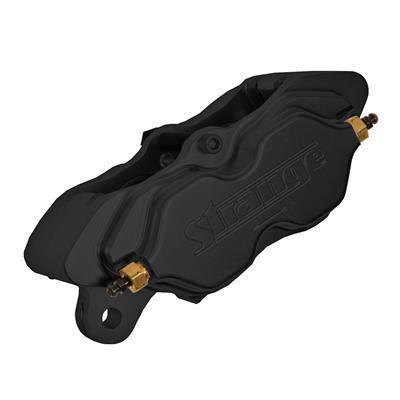 Strange engineering caliper pro race aluminum black 4-piston driver side each