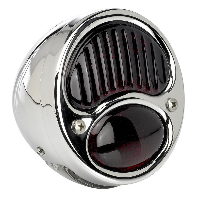 No school choppers 1928 - 1932 plain red lens stainless tail light bobber