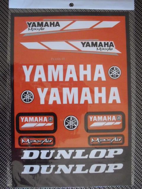 Yamaha atv motocross sticker decal orange