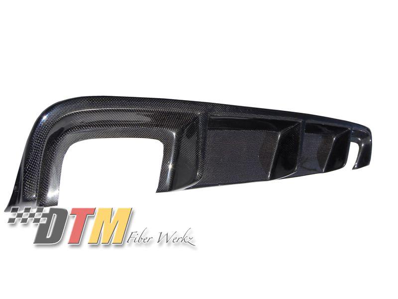 Bmw e39 m5 dtm style rear finned diffuser spoiler body kit  cfrp carbon fiber