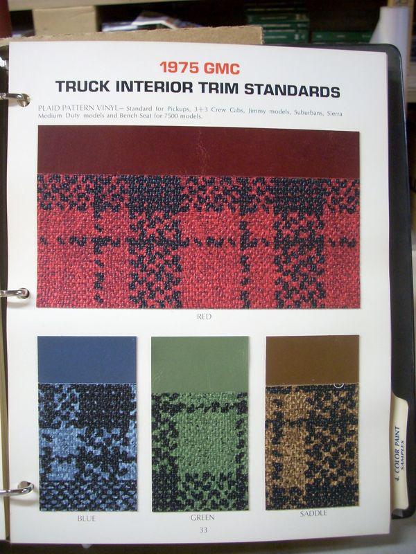 1975 75 GMC Truck Dealer Color Manual Sierra Suburban Jimmy Sprint Astro 95, US $49.99, image 5