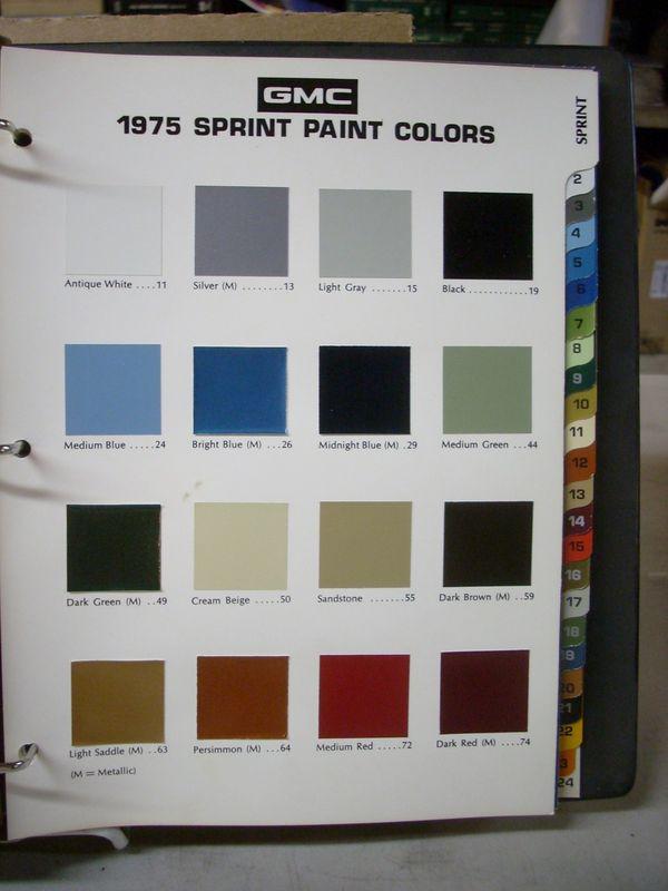 1975 75 GMC Truck Dealer Color Manual Sierra Suburban Jimmy Sprint Astro 95, US $49.99, image 6