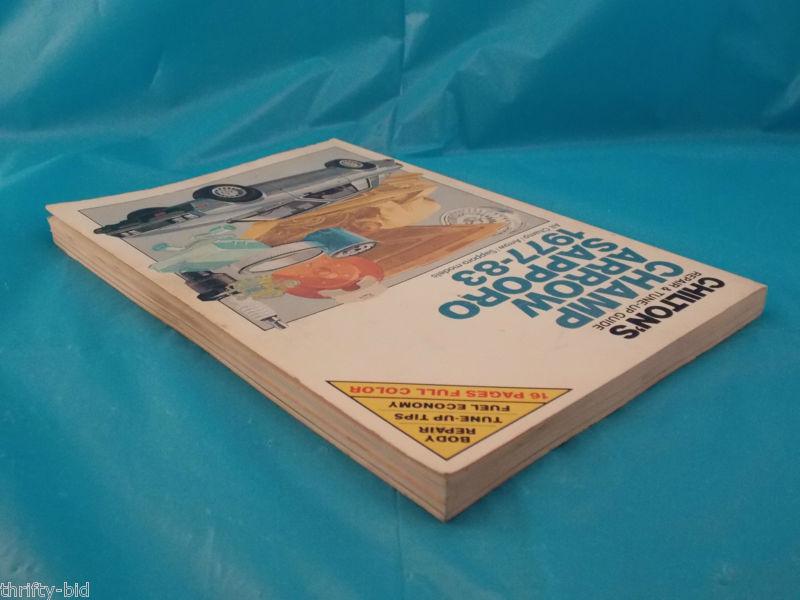 Chilton's Champ Arrow Sapporo Repair & Tune-up Guide Manual 1977 - 83 1983, US $8.95, image 9