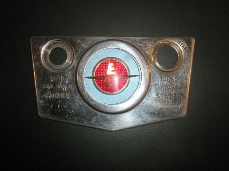 Evinrude emblem faceplate chrome bezel and e emblem