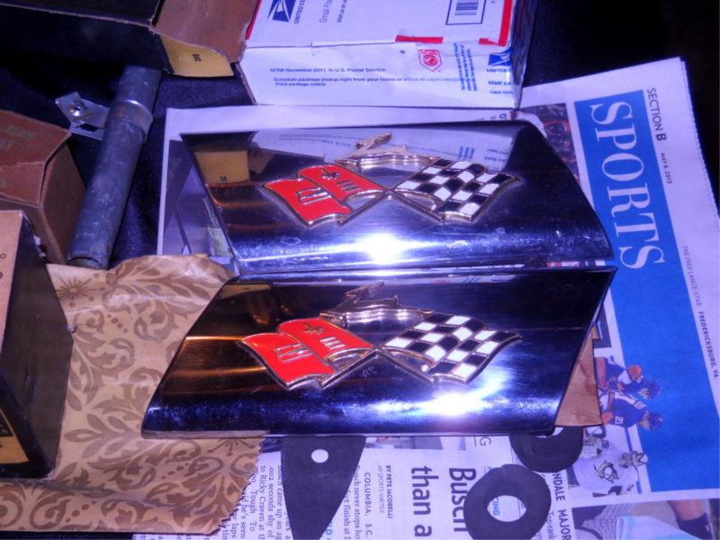 NOS Pair 1959 Chevrolet Nomad Wagon, Sedan Delivery, El Camino Fin Edge Corners, US $165.00, image 8