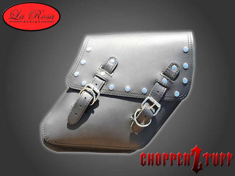 Sell 04UP Harley Dyna FXR Right Side Solo Saddle Bag Black with Rivets