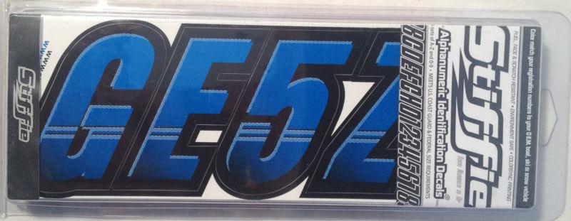 Stiffie techtron tt07 boat pwc id number decal alphanumeric registration sticker