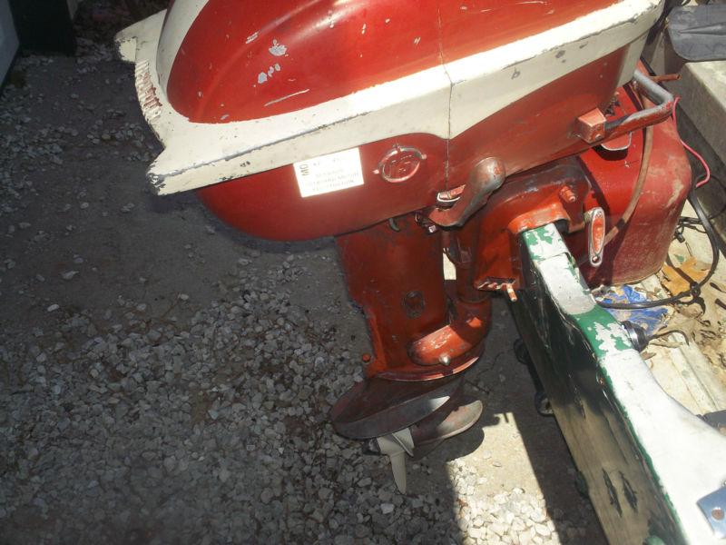 VINTAGE JOHNSON 15 HP BOAT MOTOR 1956, US $300.00, image 3