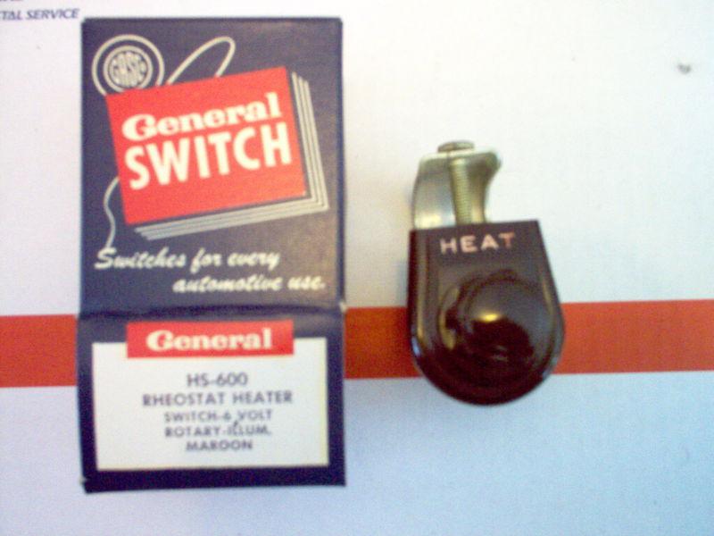 6 volt rheostat heater switch hot rat rod 20s 30s 40s 50s ford chevrolet dodge