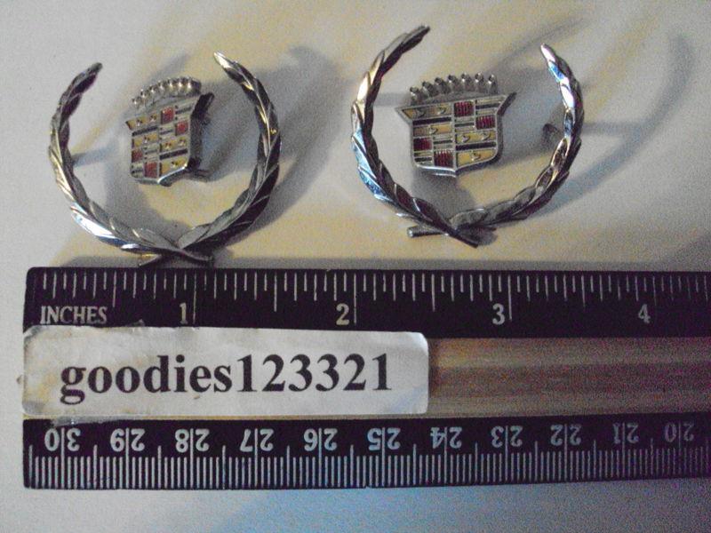 One set cadillac metal emblems 1 1/2' x 1 1/2"