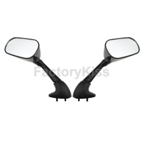 Gau left right motorcycle mirrors for yamaha yzf r1 00-01 carbon