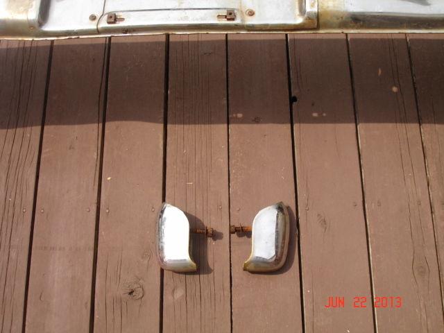 1958 pontiac rear bumper trim pieces, solid core