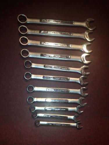 Craftsman hand tools 11pc combination metric 12 point wrench set ! (made in usa)