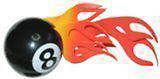 Flaming 8 ball antenna topper  "brand new"