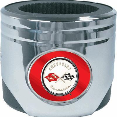 Corvette c-1 chrome piston koozie is great for fall crusing gear headz products