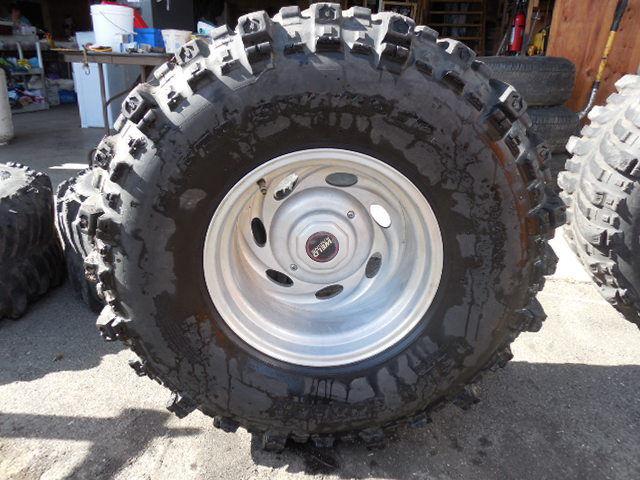 Swamper bogger tires tsl 3 stage 35x14.5 15lt 4 tires and rims