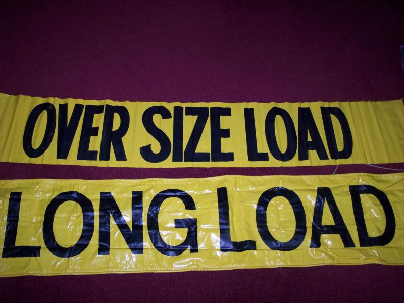  reversible oversize over size wide long 14 feet wide load banner sign *new*