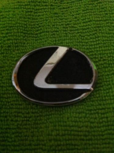 Lexus emblem logo badge front rear oem used chrome flat back 90-13 decal trunk