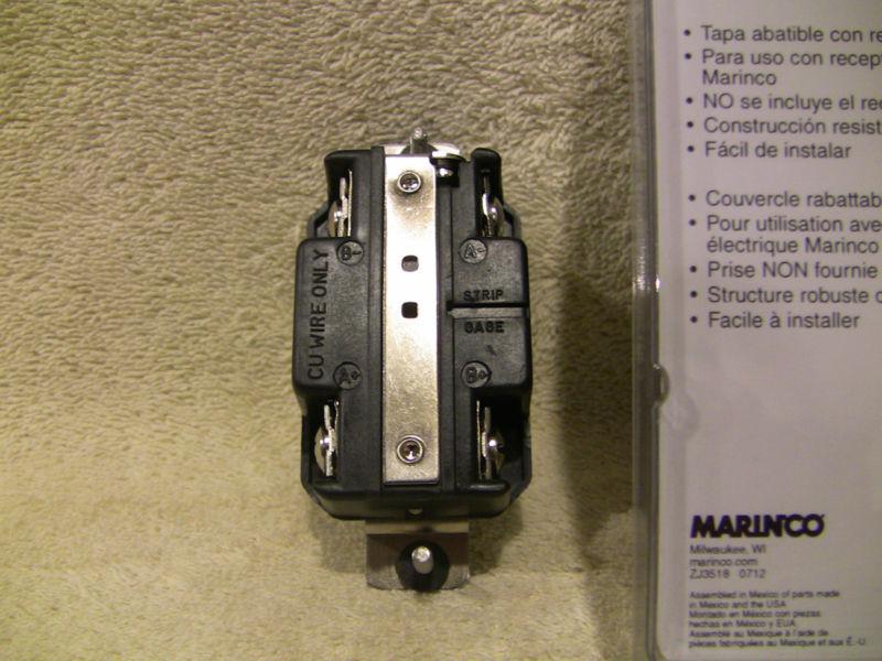 New Marinco 12-24V Kit Includes Plug, Receptacle, and Bracket w/Flip Lid, US $62.49, image 4