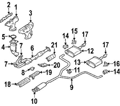 Nissan oem 200804y370 exhaust-tailpipe extension