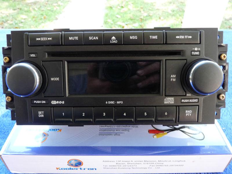 Chrysler oem radio 300, jeep, durango, ram 05 06 07 08  6 disc changer + mp3