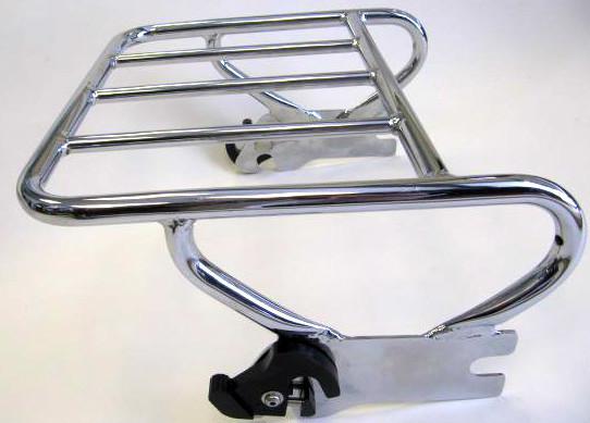 Two-up detachable luggage rack for '97-08 harley flht,flhrc,flhx,flhtc,fltr