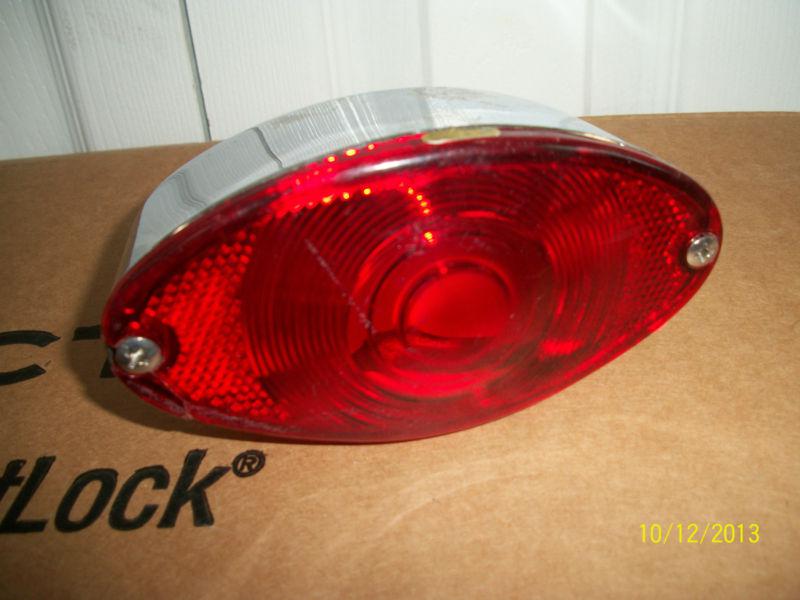 Harley davidson buell kustomwerks cat eye chrome tail light custom 