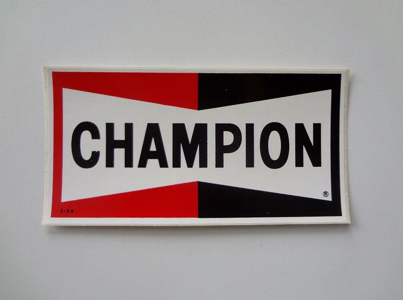 1968 vintage 2 champion original spark plugs racing decals stickers nhra nascar 