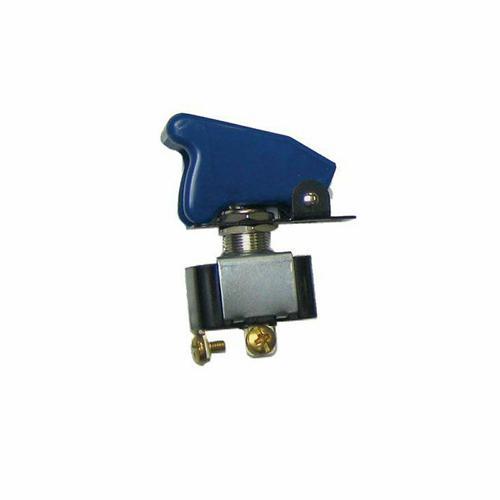12v 15 amp spst safety toggle racing switch on / off blue with cover race car