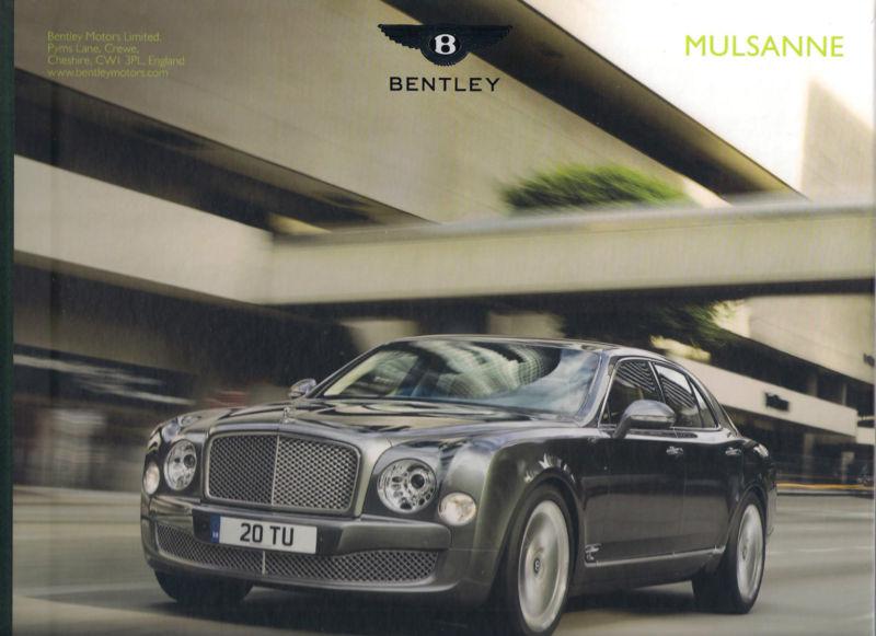 2012 bentley mulsanne luxury premium hardback brochure in hardcover slipcover