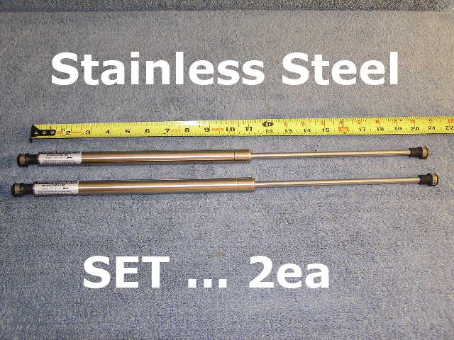 2ea ss 20" 40# rv marine np gas strut spring shock lift piston door prop arm hd