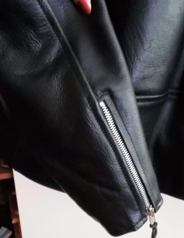 Leather Motorcycle Jacket Men's Sz 48, US $72.95, image 2