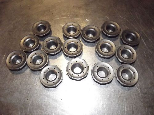 16 nascar manley icd titanium valve spring retainers 1.440" x 1.155" x .760"