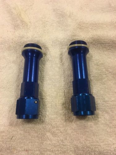 Jegs 100511 long-style carburetor inlet fittings 8an to 7/8"-20 great condition!