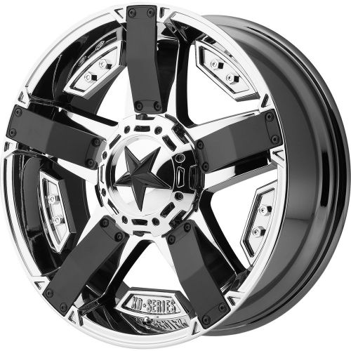 17x9 pvd chrome xd xd811 rockstar ii 5x5 -12 rims lt265/70r17 tires