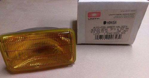 Vintage u-h9415a rectangular amber halogen sealed beam foglamp