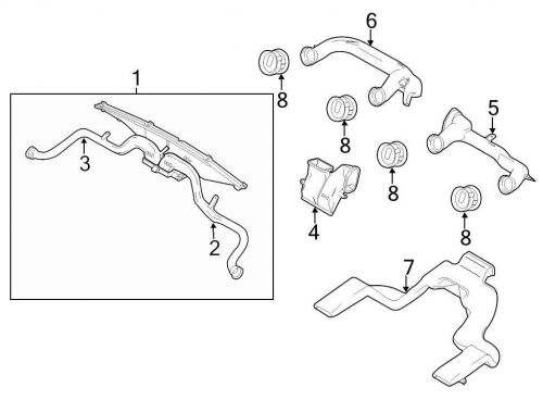 Ford oem dashboard air vent 9l3z19893ca image 8