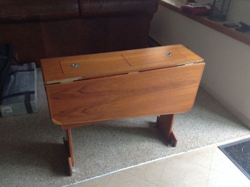 Teak folding table from a &#034;nonsuch 30&#034; classic sailboat