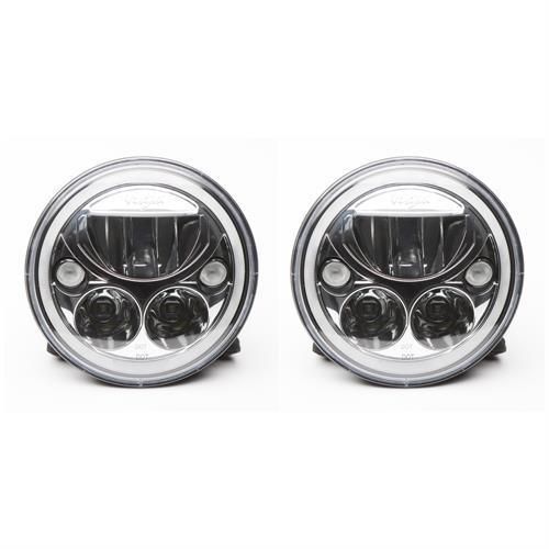 7" vortex led headlight jeep jk offroad dot approved