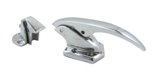 Heavy duty chrome-plated brass refrigerator handle &amp; latch - 7&#034; #3022bc