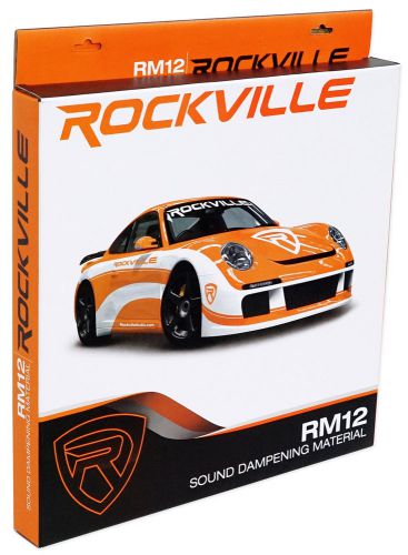 Rockville rm12 trunk lid or 2-door butyl sound deadener/dampening car audio kit