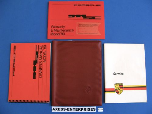 80 1980 porsche classic 911 sc 911sc owners manuals drivers books pouch set e120