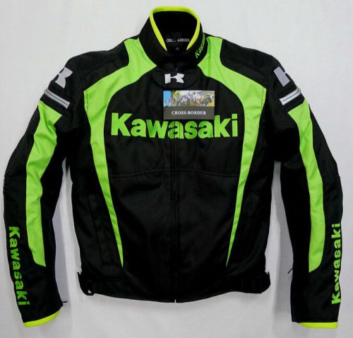 New kawasaki motorcycle clothing race suit racing jacket removable size s-xxxl