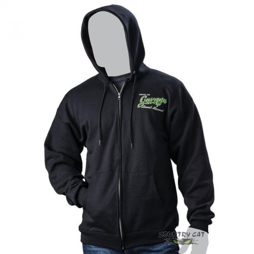 Arctic cat men&#039;s garage full zip hoodie sweatshirt – black - 5269-57_